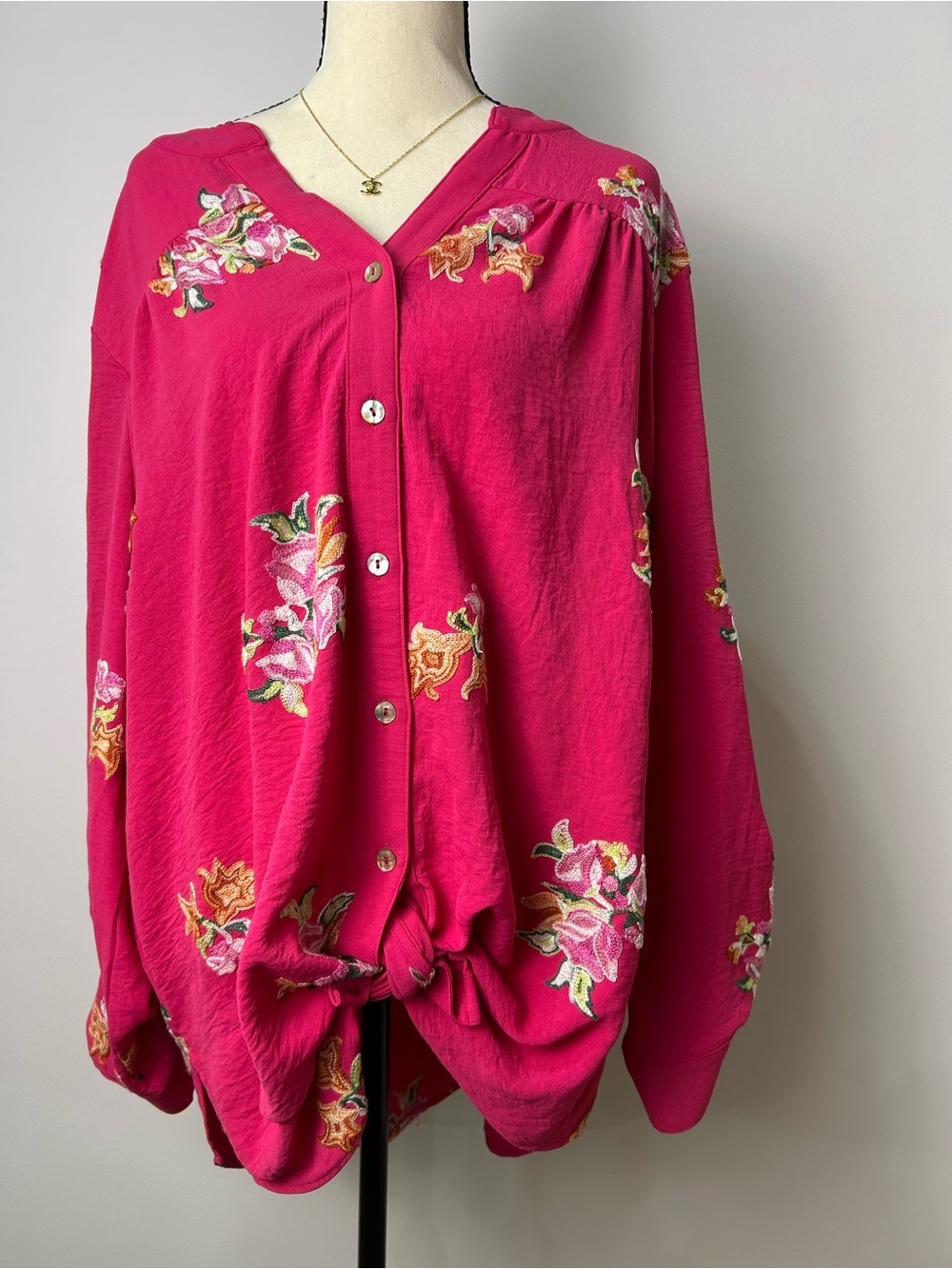 Floral Pink Blouse